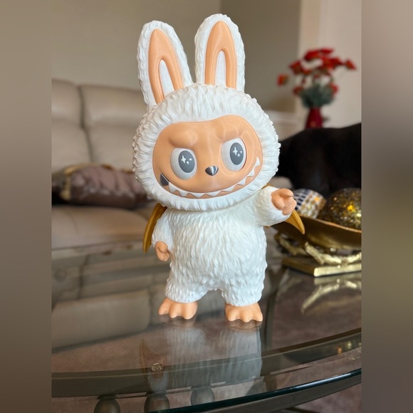 3D Printed Adorable White and Cream Labubu Decor. - Picture 9 of 14